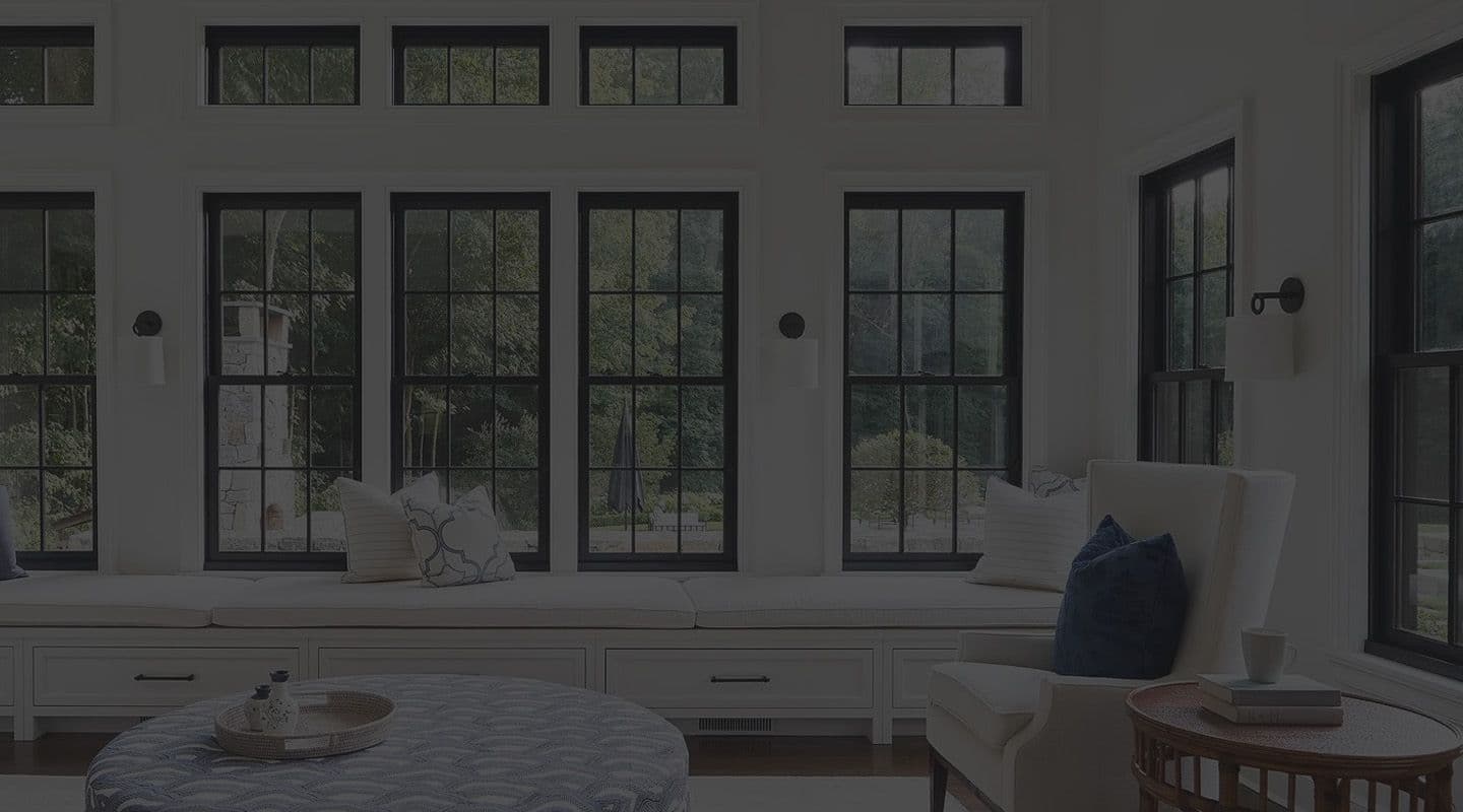 Windows in a living room